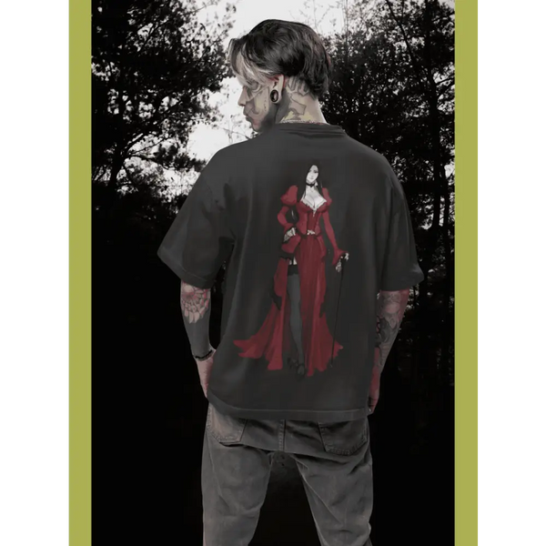 Gothic Mystery Women Oversized T-shirt Unveiling a Wicked Soul with Unique Style - Black / XS - Oversized T-shirt