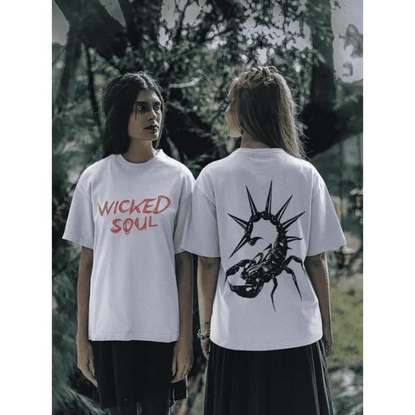Wicked Soul Originals Embrace Your Style with Soul Originals Oversized T-shirt - Clear White / XS - Oversized T-shirt