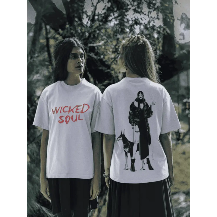 Wicked Soul Women Oversized T-shirt for Bold Fashion Statements 240GSM